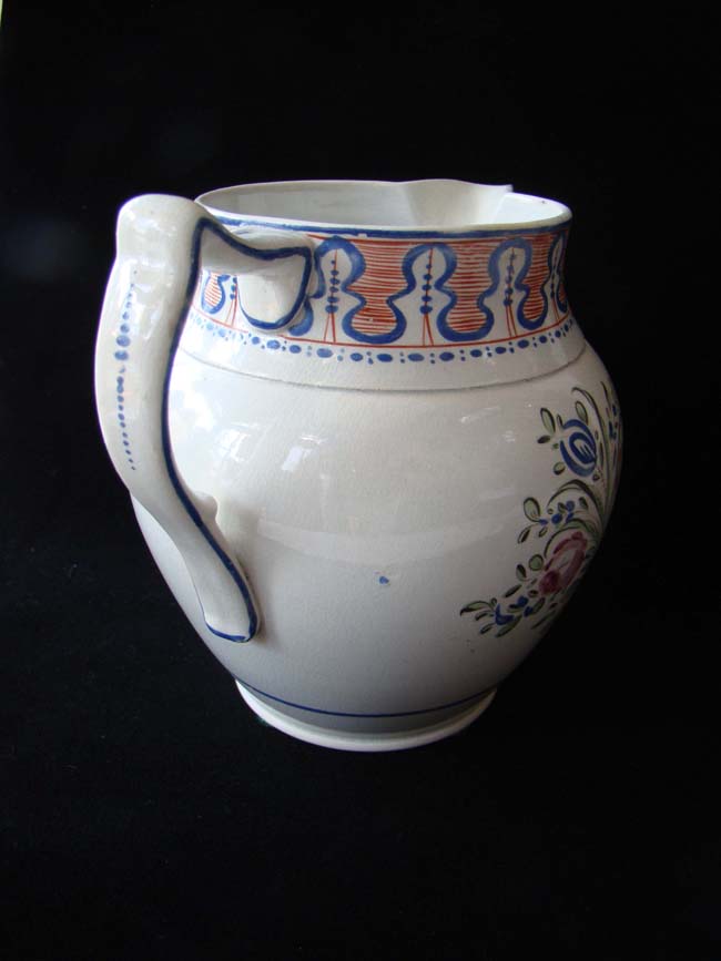 A wonderful English pottery jug circa 1800 inscribed "W P Taylor born November 28, 1766" — image 4